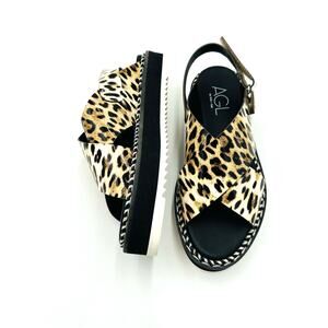 NWT AGL Animal Print Thick Strap Sandals, Women's 38 (US 8, 24cm) (GG-1113)